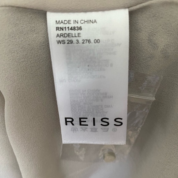 REISS Ardelle Geo Heart Mini Dress Long Sleeve Size 6 - Picture 10 of 12